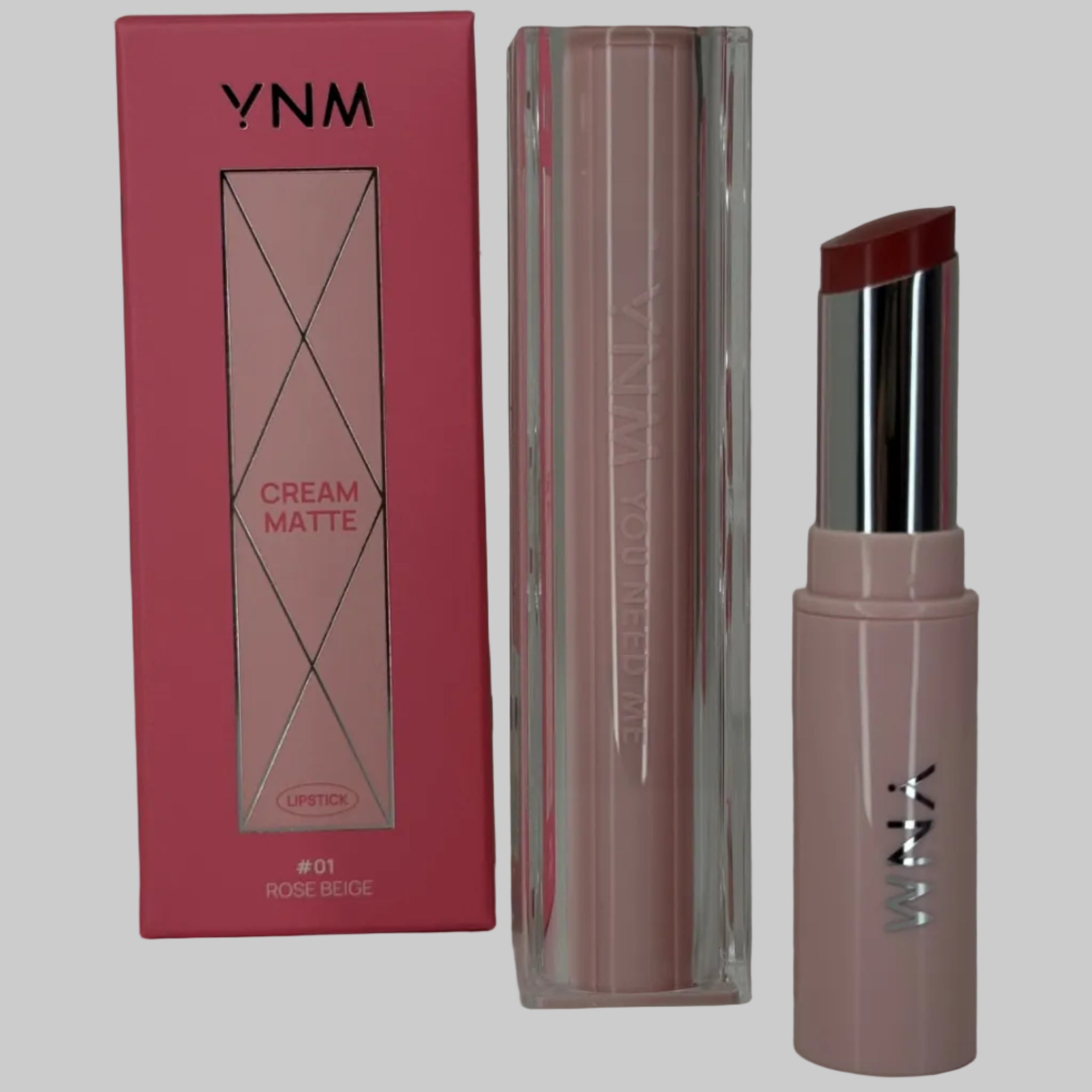 Y.N.M CREAM MATTE LIPSTICK 01 ROSE BEIGE