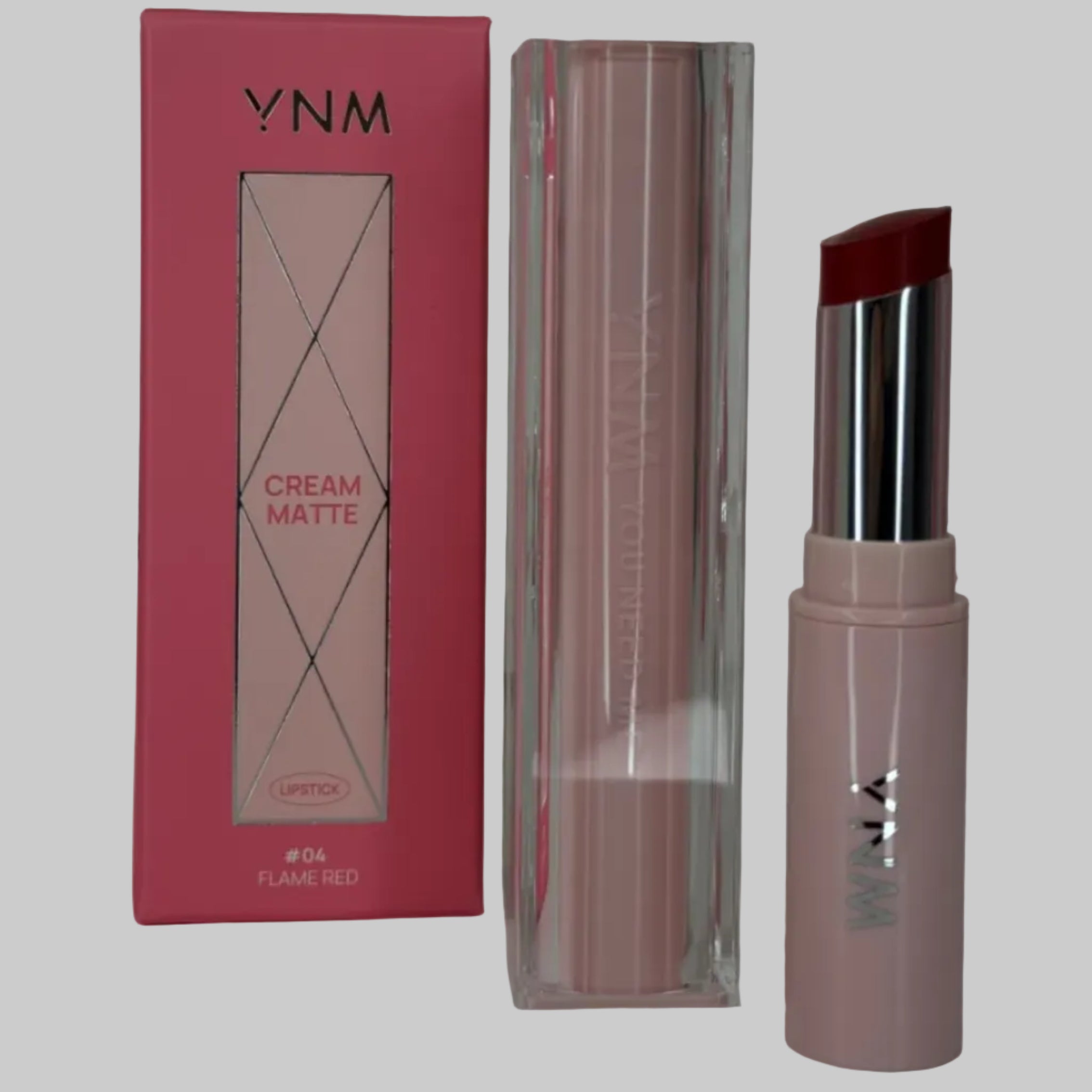 Y.N.M CREAM MATTE LIPSTICK 04 FLAME RED